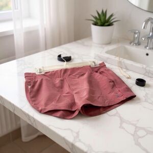 Apana Womens Athletic Short Size Medium Mauve Casual Athletic Tennis Gym Pockets